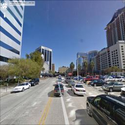 Restored ground-truth street view sample